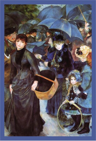 The Umbrellas - Pierre Auguste Renoir Painting
